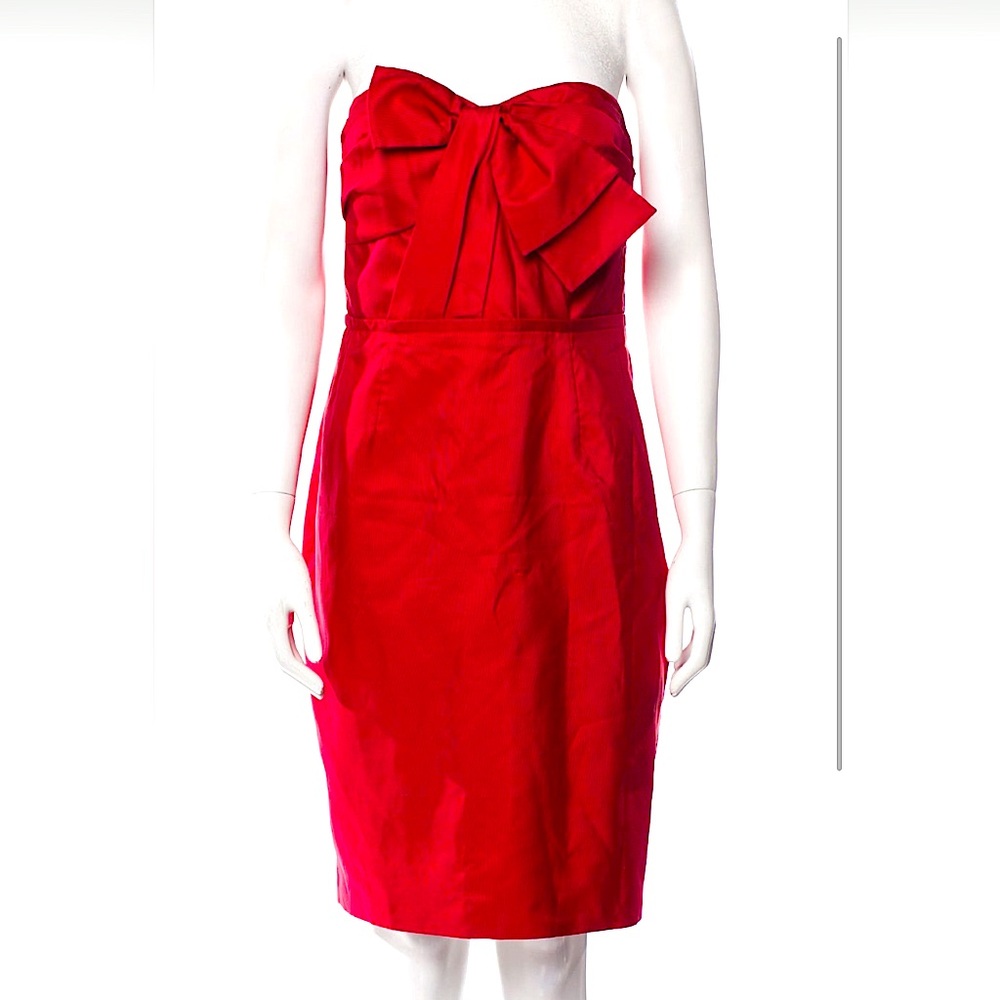 Lela Rose Red Silk Dress - NWOT, size 0-4